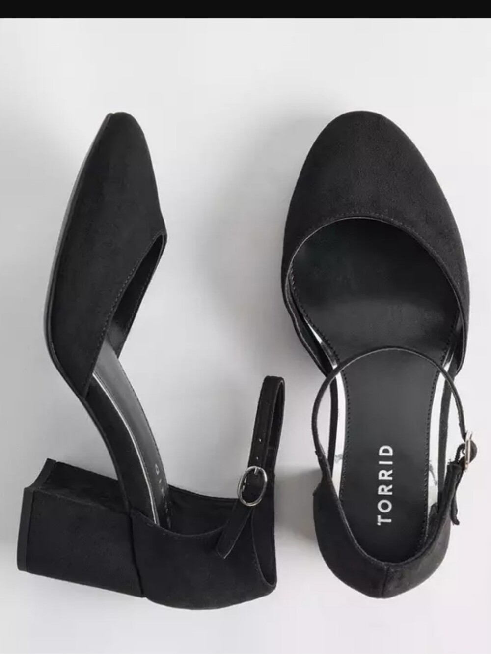Torrid D'Orsay Mary Jane Block Heel In Black - 10 Wide Width